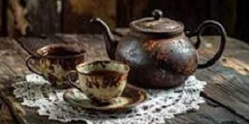 f Teapots, Teacups & Saucers